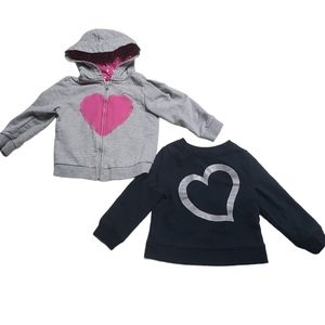 Bundled Hoodie Jacket & Pullover Sweater Size 18 Months